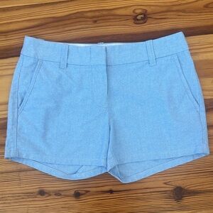 J. Crew Light Blue Women's Chino Shorts Sz 0 EUC